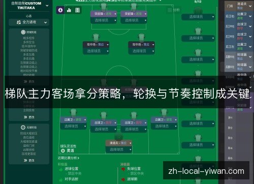 梯队主力客场拿分策略,轮换与节奏控制成关键 梯队主力客场拿分策略,轮换与节奏控制成关键